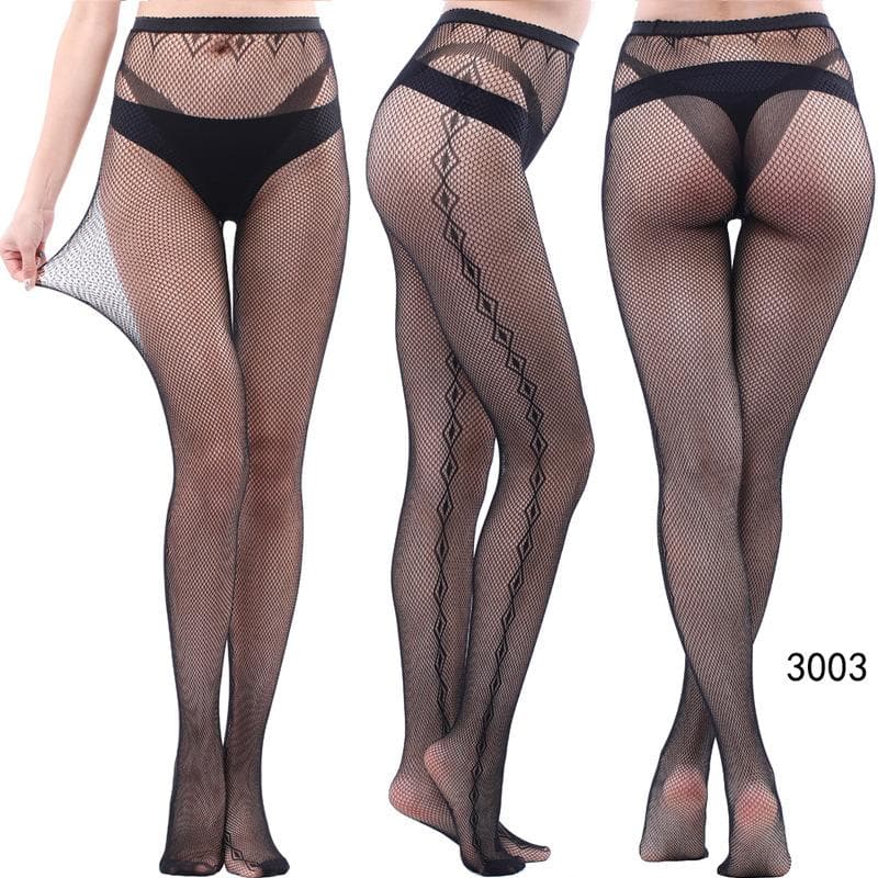 Fall & Holiday Glam: High-Waist Patterned & Fishnet Tights Collection - 12 Chic Styles