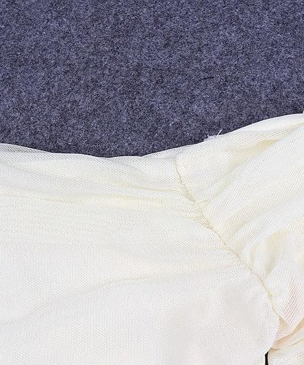 Chic Fall Nights: Black Off-Shoulder Ruched Crop Top with Slit Sleeves