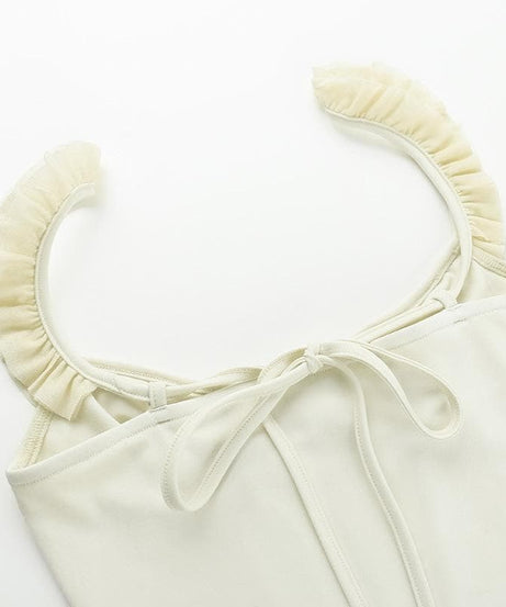 Enchanting Ruffled Corset Cami Top – Autumn Chic & Fall Layering Essential