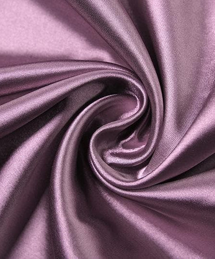 Plum Satin Halter Mini Dress: Cowl Neck Asymmetrical Drape for Fall & Holiday Parties