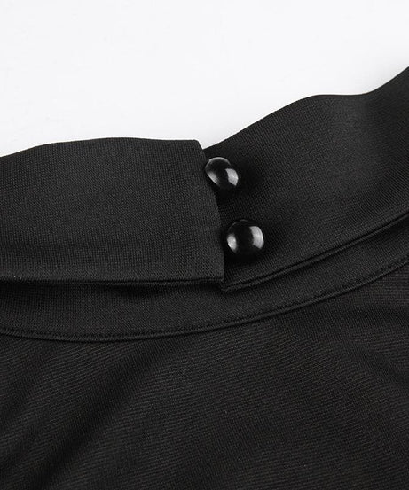 Sultry Black Halter Bodycon Mini Dress - Daring Cut-Outs for Fall Parties & Holiday Nights