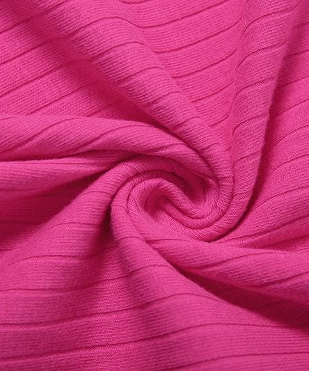 Fuchsia Fierce: The 'It Girl' Ribbed Cut-Out Maxi Dress with High Slit – Fall & Holiday Party Ready