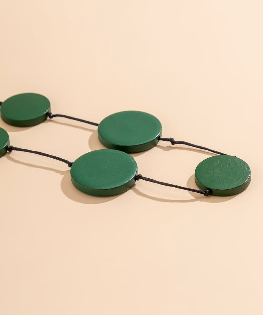 Earthy Green Disc Waist Chain – Effortless Boho Chic Body Jewelry for Fall