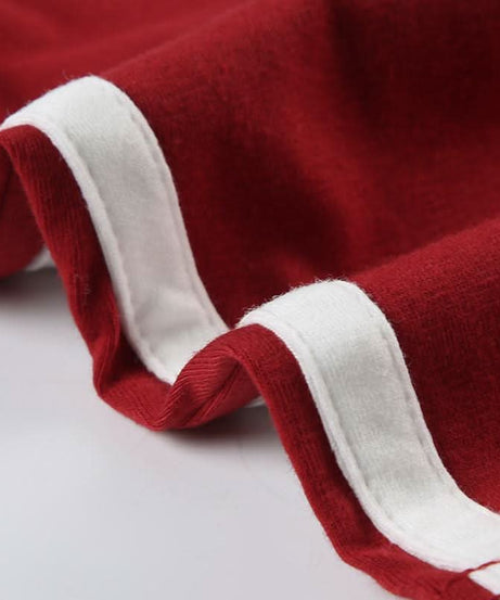 Cozy Chic: Women's Embroidered Red Cami & Shorts Lounge Set