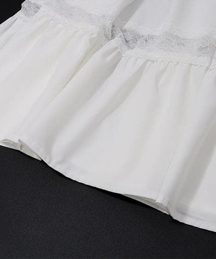 Effortless White Smocked Strapless Maxi Dress - Tiered Lace Boho Style for Your Resort Getaway