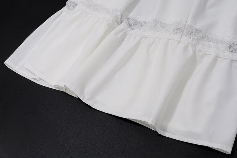 Effortless White Smocked Strapless Maxi Dress - Tiered Lace Boho Style for Your Resort Getaway