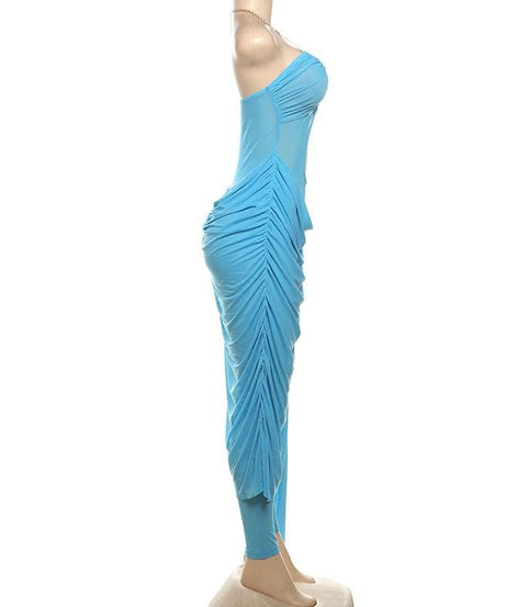 Ocean Mist Chain Halter Cutout Maxi Dress - Your Glamorous Statement for Holiday Parties & Tropical Getaways