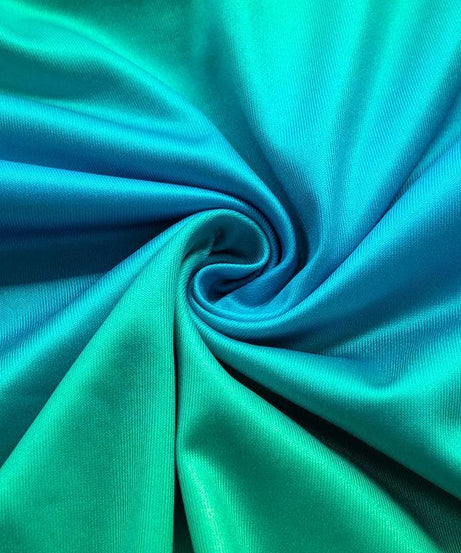 Electric Ombre Cutout Mini Dress - Long Sleeve Tie-Side Bodycon for Fall Nights