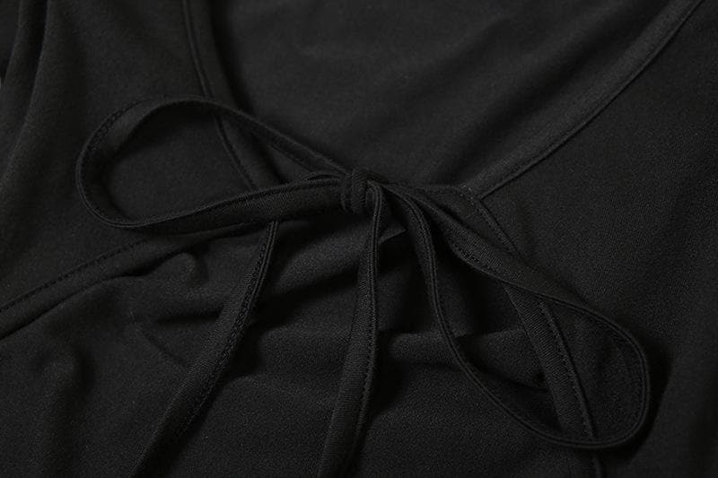 Fall Ready: Chic Black Square Neck Backless Flared Jumpsuit