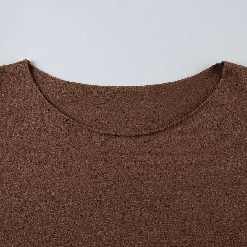 Cozy Mocha Knit Cropped Sweater – Your Chic Fall & Winter Essential