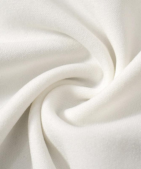 Elegant White Off-Shoulder Mini Dress with Statement Black Bow - Fall Party & Date Night Ready