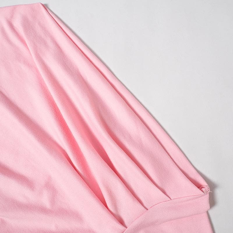 Chic Fall Nights: Asymmetrical Ruched Off-Shoulder Top – Your Essential Black Long Sleeve