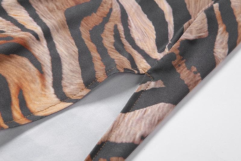 Effortless Chic One-Shoulder Swirl Print Maxi Dress - High Slit | Fall & Resort Ready