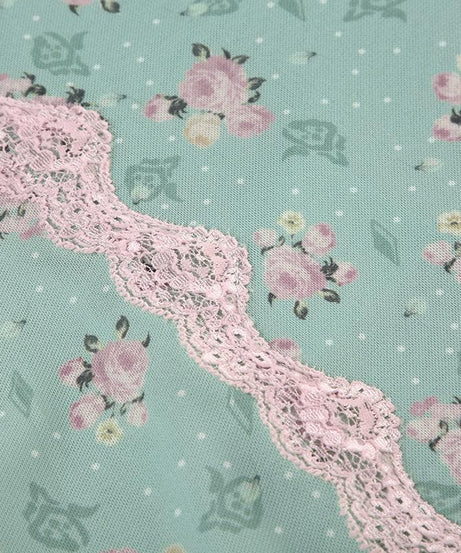 Dreamy Floral Lace Mini Slip Dress | Romantic Cami Loungewear for Cozy Nights