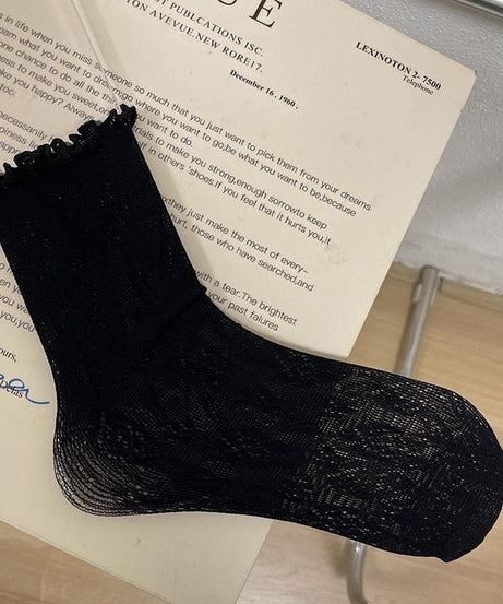 Delicate Coquette Ruffle Lace Ankle Socks - Your Fall & Holiday Style Essential