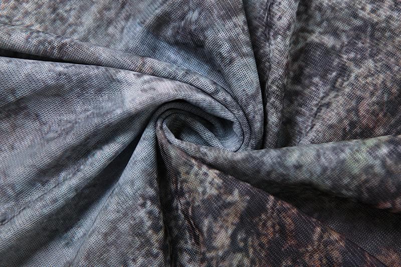 Mystic Shores Halter Maxi Dress - Shell Embellishment & Ombre Fall Print