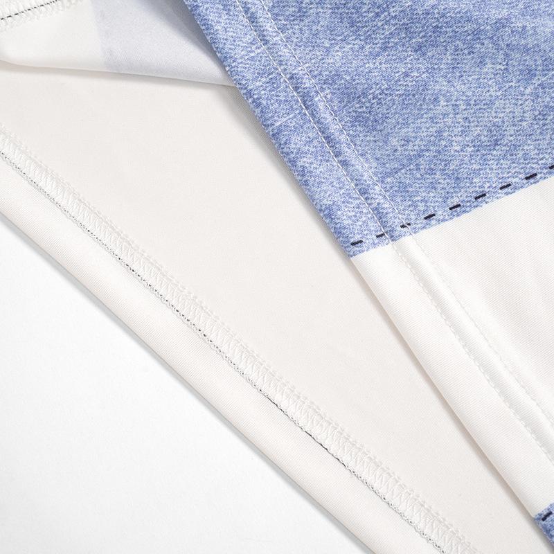 Rev Up Your Fall Style: Edgy Motorsports Denim Print Long Sleeve Bodycon Mini Dress