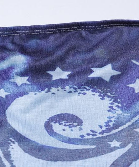 Y2K Celestial Swirl Tube Top & Shorts Set - Trendy Fall Transition Co-ord