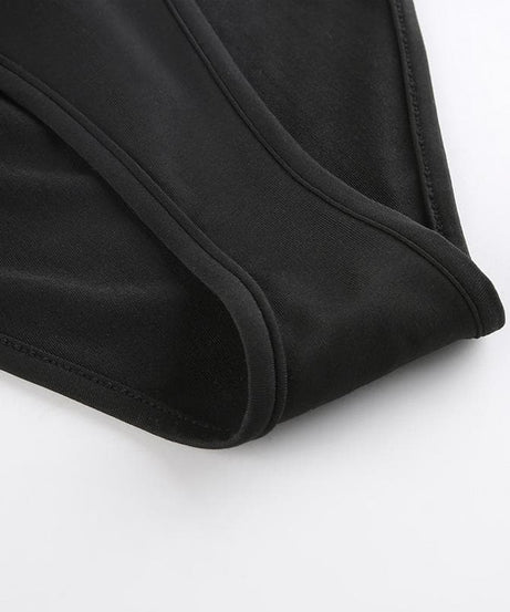 Edgy Long Sleeve Cutout Mesh Bodysuit - Your Daring Night Out & Halloween Statement Piece