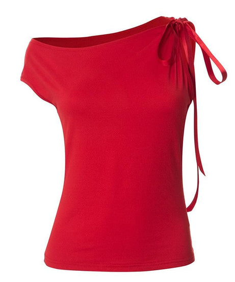 Fall Fashion Favorite: Black One-Shoulder Tie Sleeve Top - Effortless Chic for Autumn Nights & Holiday Parties