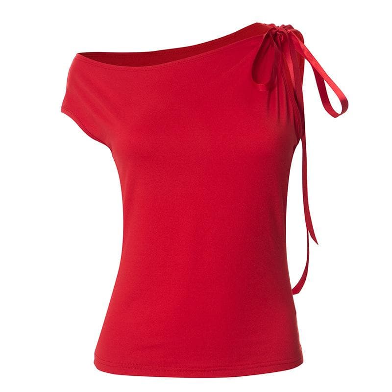 Fall Fashion Favorite: Black One-Shoulder Tie Sleeve Top - Effortless Chic for Autumn Nights & Holiday Parties