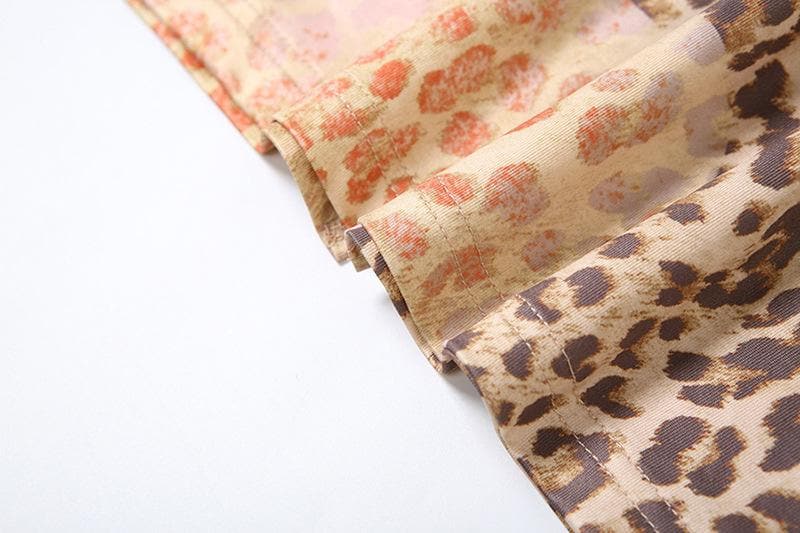 Fierce Leopard & Abstract Floral Maxi Cami Dress - Chic Fall & Holiday Party Ready