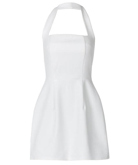 The Essential Little White Halter Mini Dress | Chic & Versatile for Fall Events & Resort Getaways