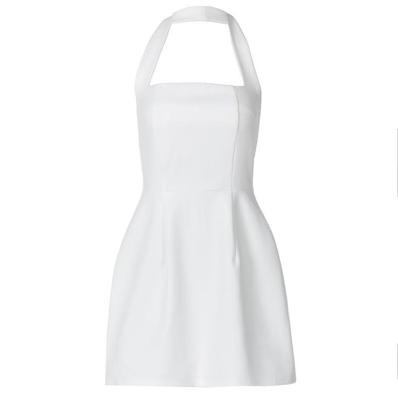 The Essential Little White Halter Mini Dress | Chic & Versatile for Fall Events & Resort Getaways