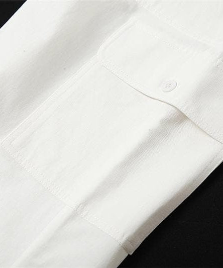 Effortless High-Waisted Cream Cargo Pants | Drawstring Wide Leg for Fall Trends