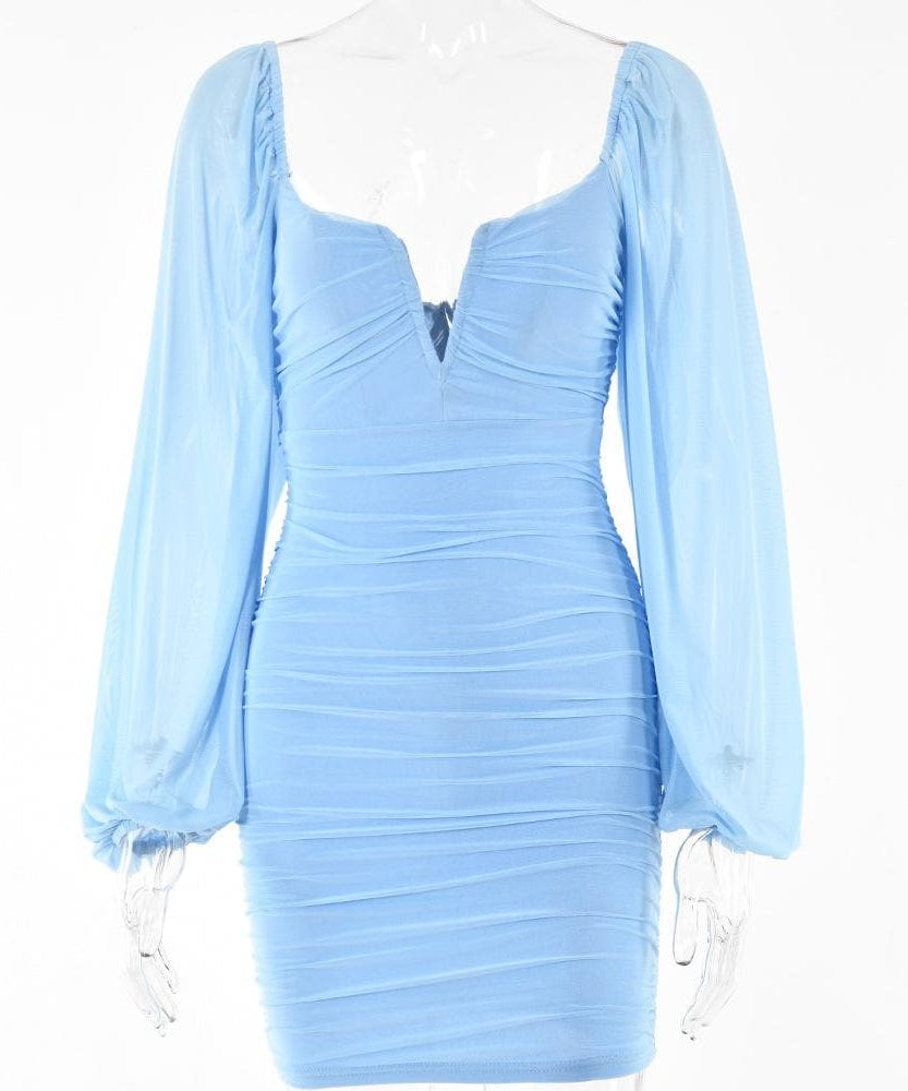 Stunning Mauve Off-Shoulder Ruched Mini Dress - Your Fall Party & Holiday Glam Go-To!