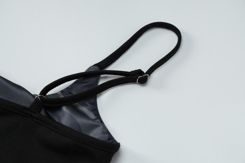 Edgy Illusion Bodycon Mini Dress - Fall & Halloween Ready