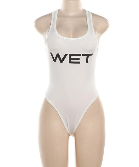 Make a Splash This Fall: The Iconic 'WET' Statement Bodysuit for Edgy Style