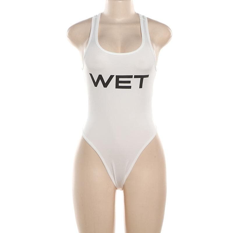 Make a Splash This Fall: The Iconic 'WET' Statement Bodysuit for Edgy Style