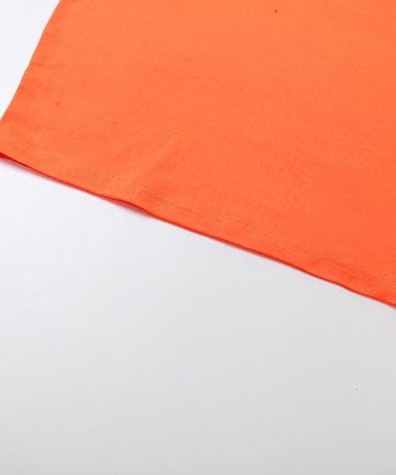 Fiery Orange Corset Detail Bodycon Mini Dress | Square Neck Long Sleeve Fall Party Essential