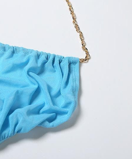 Ocean Mist Chain Halter Cutout Maxi Dress - Your Glamorous Statement for Holiday Parties & Tropical Getaways