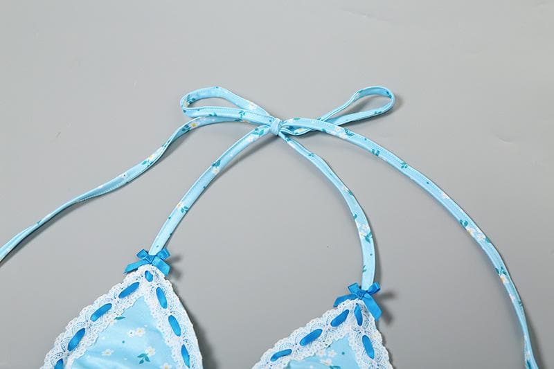 Dreamy Daisy Halter Bikini & High-Waisted Shorts Set - Your Resort Ready Getaway Essential!