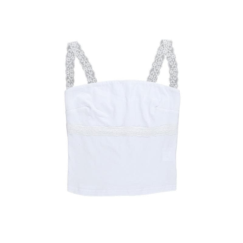 Chic Backless Lace Trim Cami Top - Your Perfect Fall Layering & Statement Piece