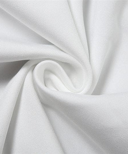 Sultry White Twisted Halter Cut-Out Mini Dress | Long Sleeve Bodycon for Fall & Party Nights