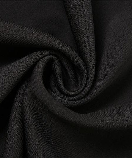 Chic Black Long Sleeve Mini Dress: Contrast Collar & Golden Button Detail - Your Essential Fall Style