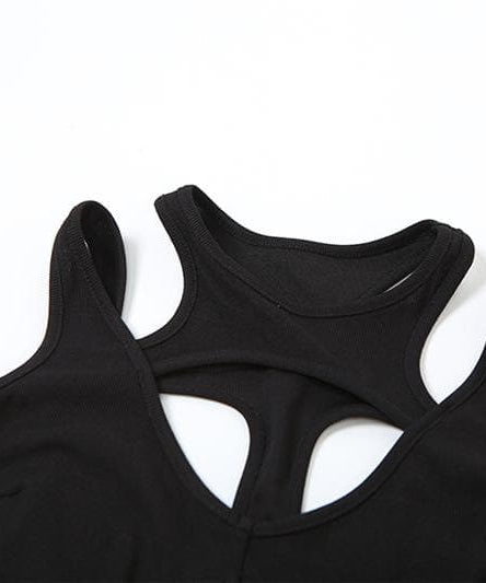 Edgy Chic Ribbed Cut-Out Bodysuit - Your Fall Statement Piece
