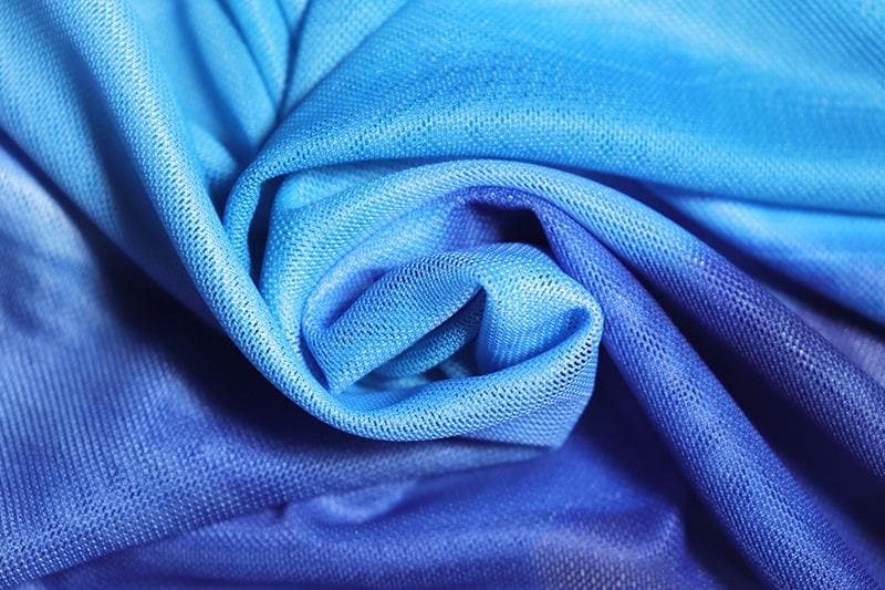 Oceanic Ombre Mesh Cami & Midi Skirt Set - Chic Vacation & Fall Getaway Essential