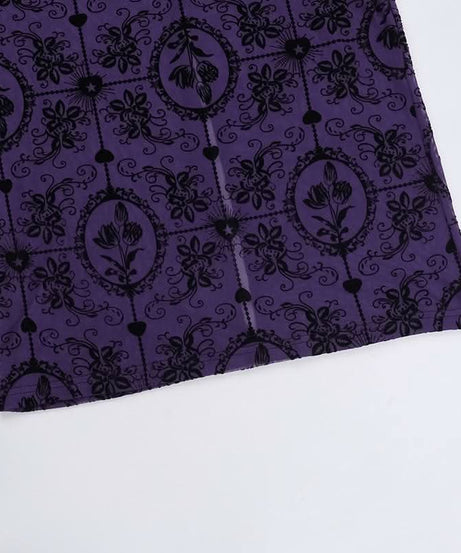 Bewitching Purple Gothic Mesh Maxi Dress - Slay Halloween & Fall with this Mermaid Statement Gown