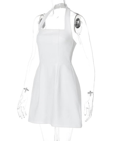 The Essential Little White Halter Mini Dress | Chic & Versatile for Fall Events & Resort Getaways