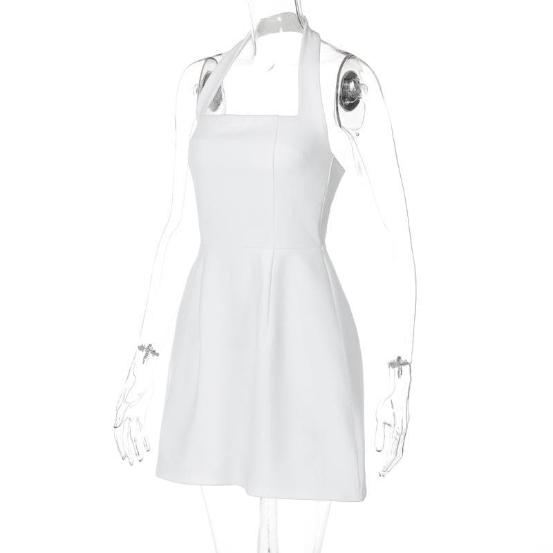 The Essential Little White Halter Mini Dress | Chic & Versatile for Fall Events & Resort Getaways