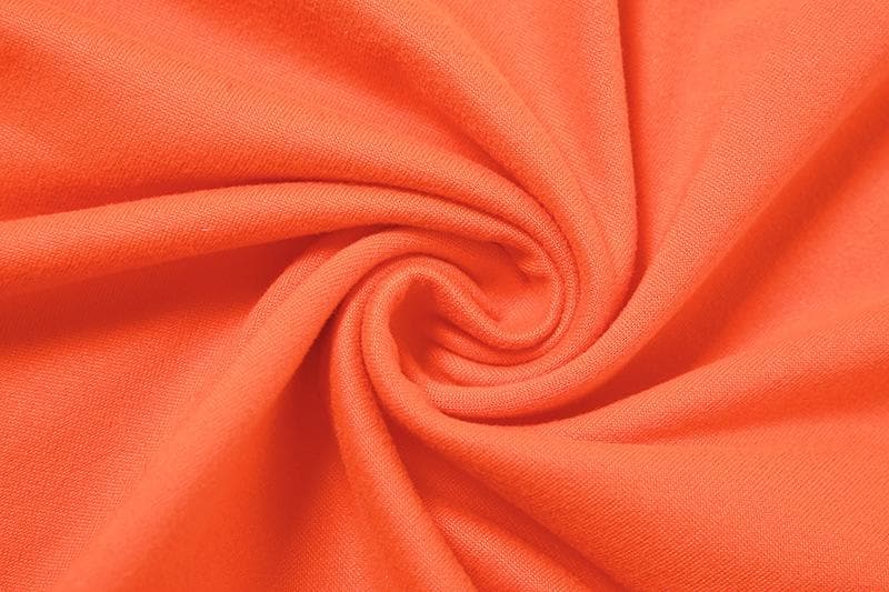 Fiery Orange Corset Detail Bodycon Mini Dress | Square Neck Long Sleeve Fall Party Essential