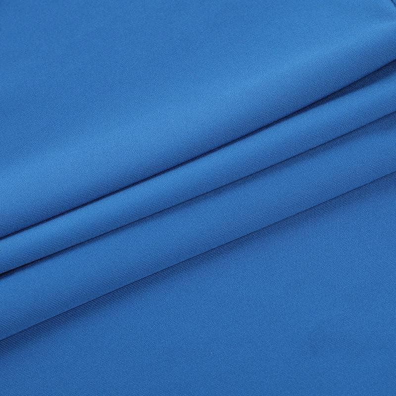 Royal Blue Obsession: Mesh & Lace Cutout Mini Skirt Set - Fall Night Out