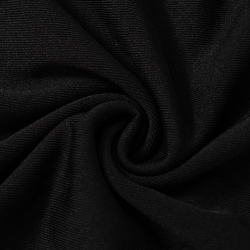 Sultry Black Cut-Out Mini Dress - Bowknot Strapless Bodycon for Fall Parties & Nights Out