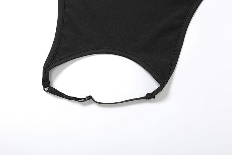 Electrify Your Fall Nights: Daring Cut-Out Halter Crop & Flared Pant Set – Perfect for Halloween & Parties