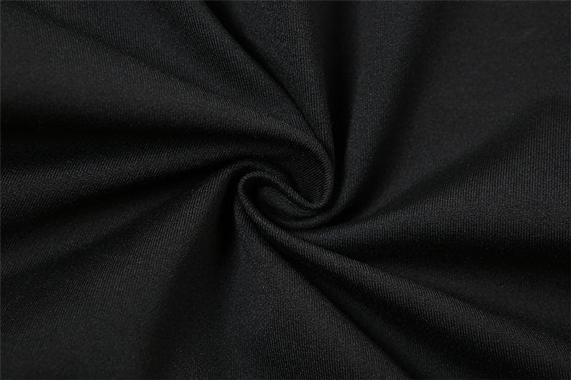 Edgy Mesh Utility Corset Top - High Neck Zip-Up Tactical Streetwear for Fall