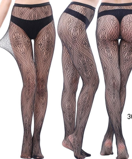 Fall & Holiday Glam: High-Waist Patterned & Fishnet Tights Collection - 12 Chic Styles